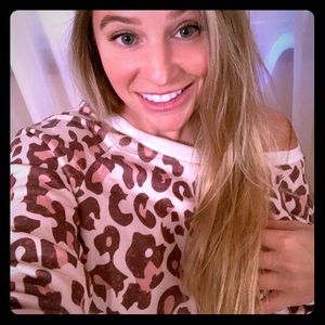 Leopard print animal sweatshirt